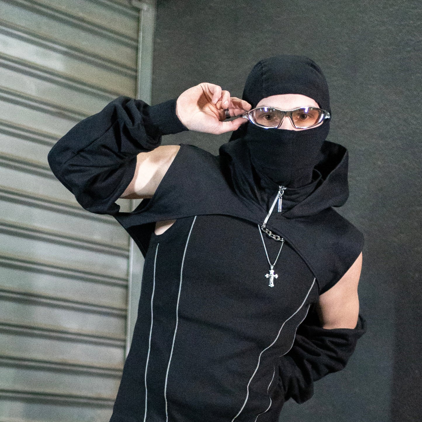 Ninja crop hoodie