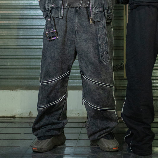 Jogger Diagonal Zipper Reflex