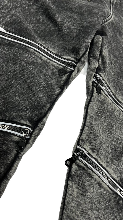 Jogger Diagonal Zipper Reflex