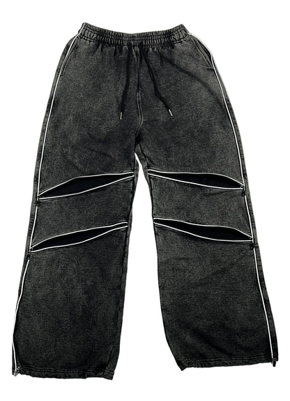 Jogger Diagonal Zipper Reflex