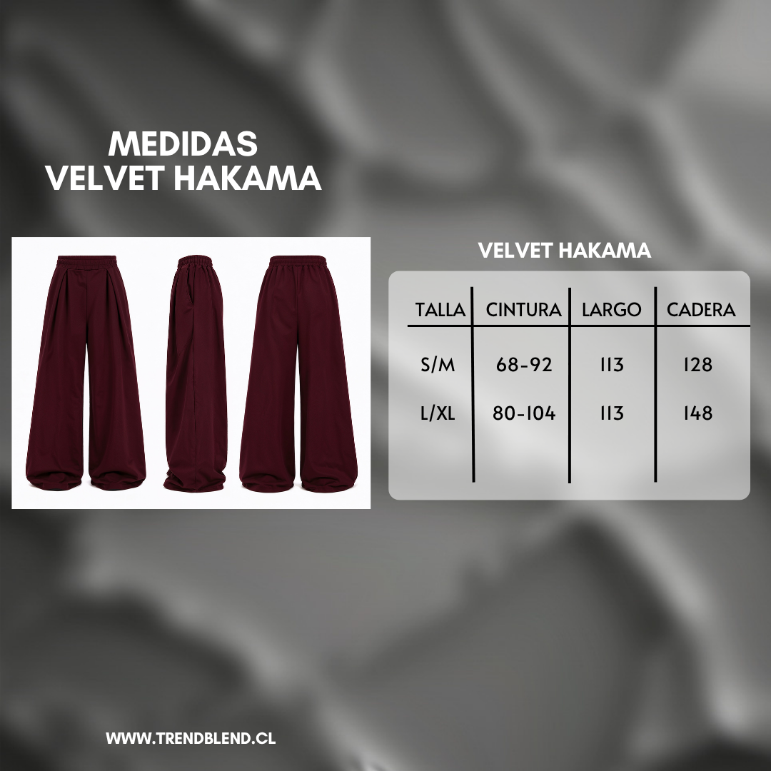 "Velvet Hakama" Pants