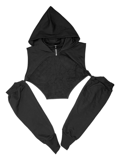Ninja crop hoodie