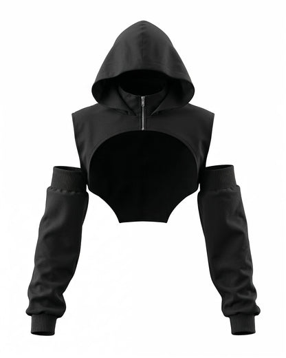 Ninja crop hoodie