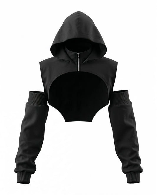 Ninja crop hoodie